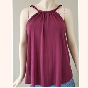 BCBGMAXAZRIA Burgundian Top Size S